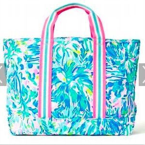*NEW* Lilly Pulitzer mini mercato blue Ibiza tote